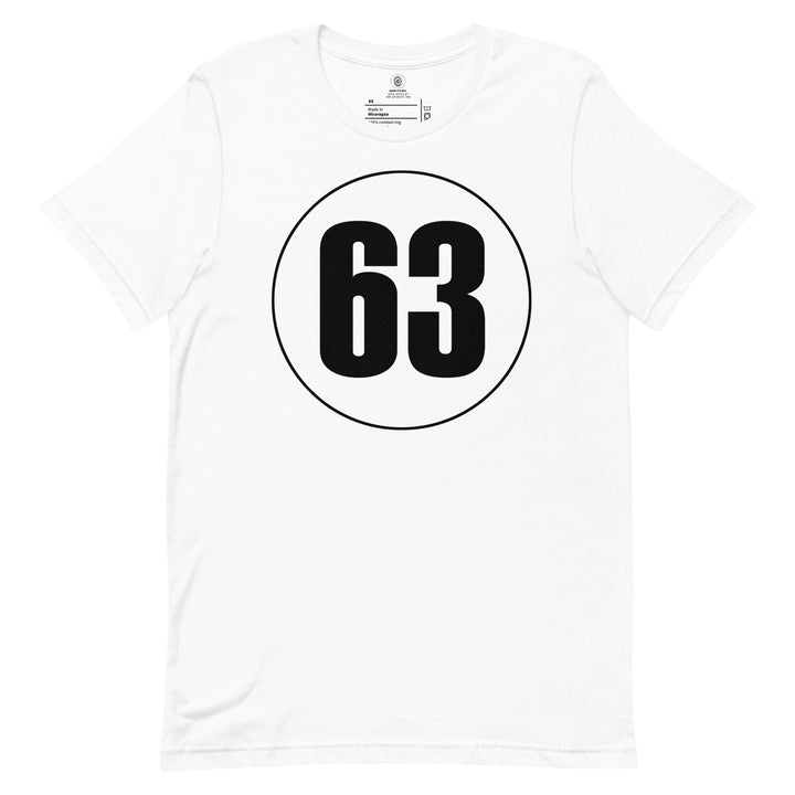 Unisex t-shirt: Black on White 63