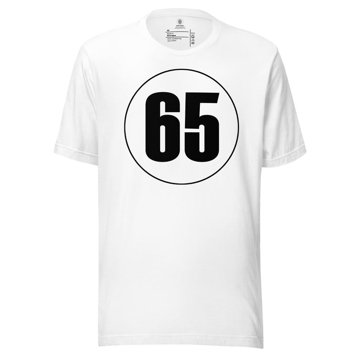 Unisex t-shirt: Black on White 65