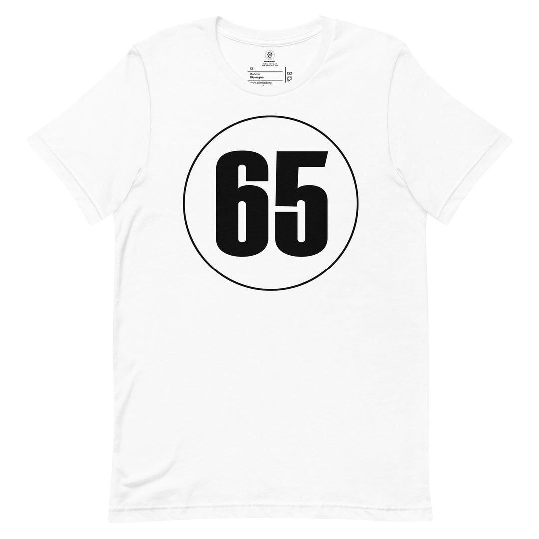 Unisex t-shirt: Black on White 65