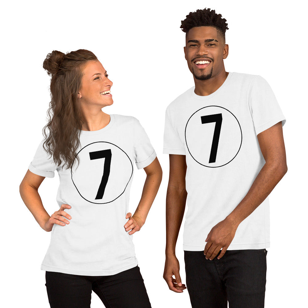 Unisex t-shirt: Black on White 7