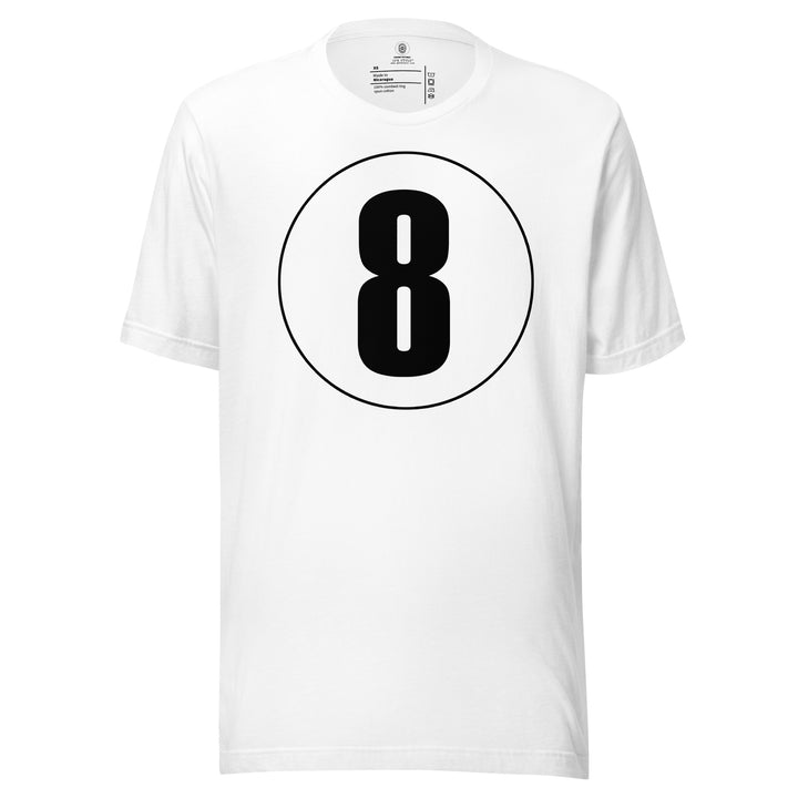 Unisex t-shirt: Black on White 8