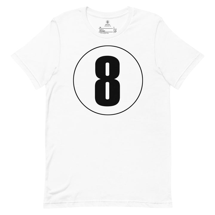 Unisex t-shirt: Black on White 8