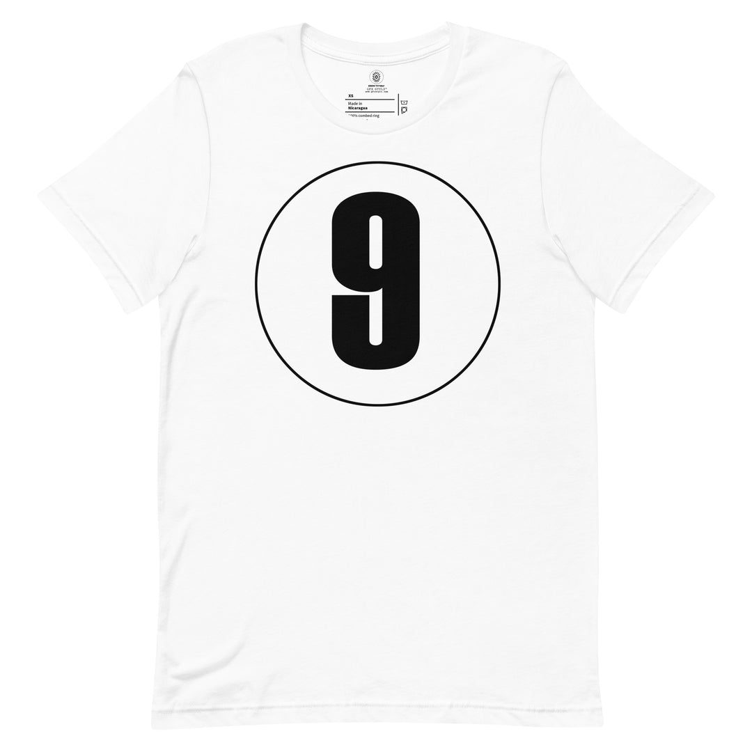 Unisex t-shirt: Black on White 9