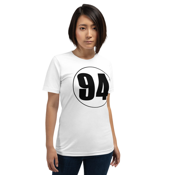 Unisex t-shirt: Black on White 94