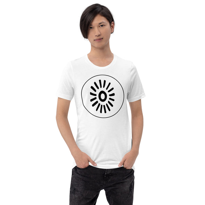 Unisex t-shirt: Black on White GFX-1