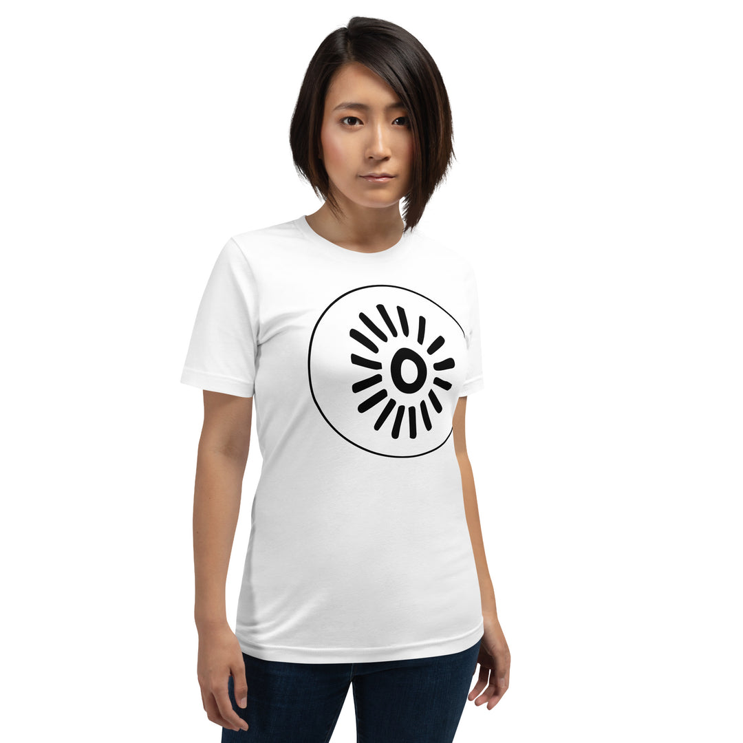 Unisex t-shirt: Black on White GFX-1