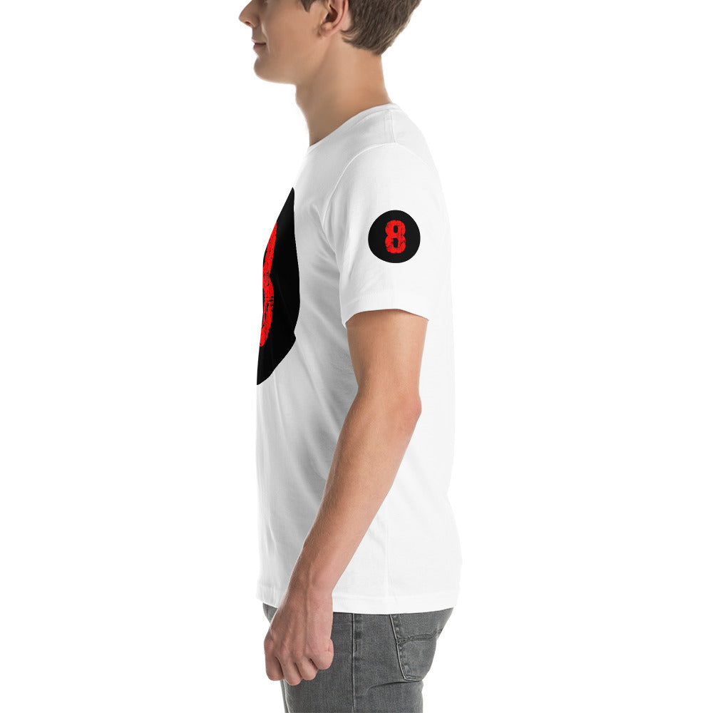 Unisex t-shirt: Innovation Graphic Tee: V. Distressed Red 8