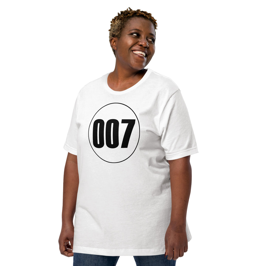 Unisex t-shirt: Black on White 007