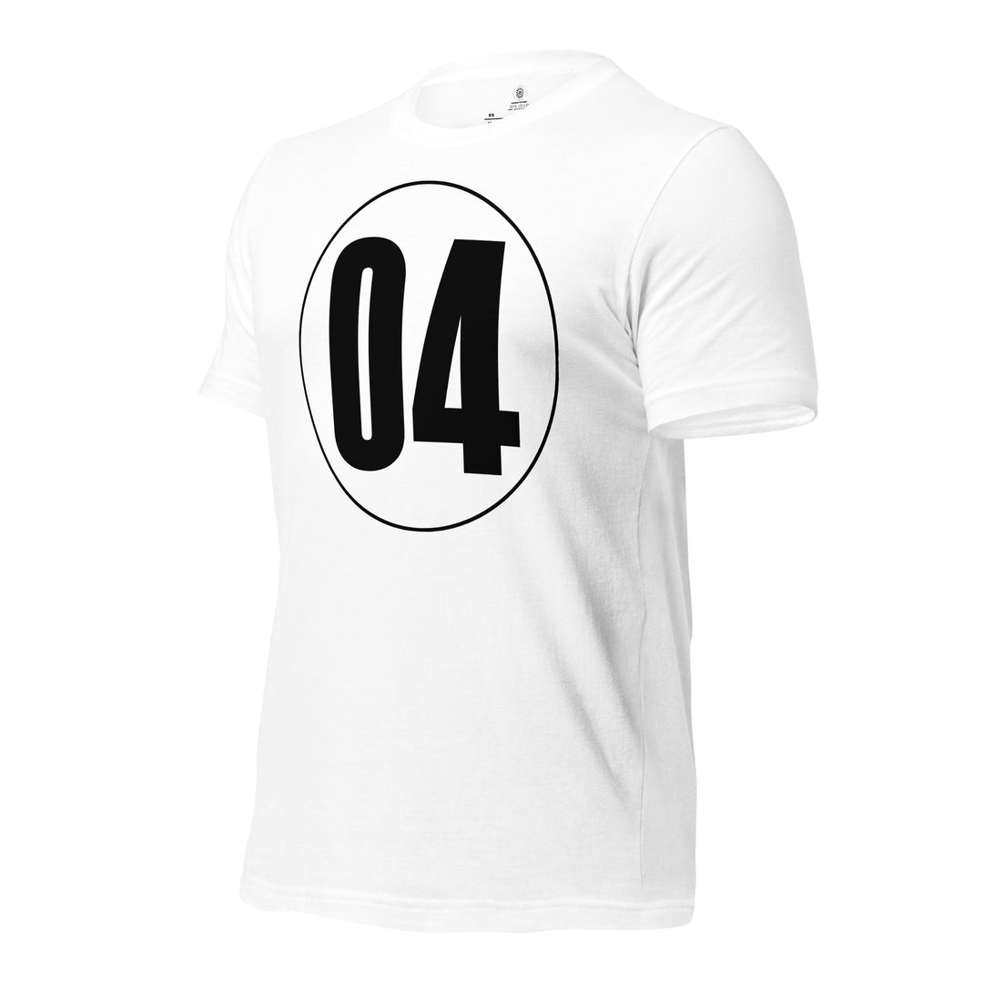 Unisex t-shirt: Black on White 04