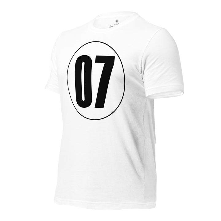 Unisex t-shirt: Black on White 07