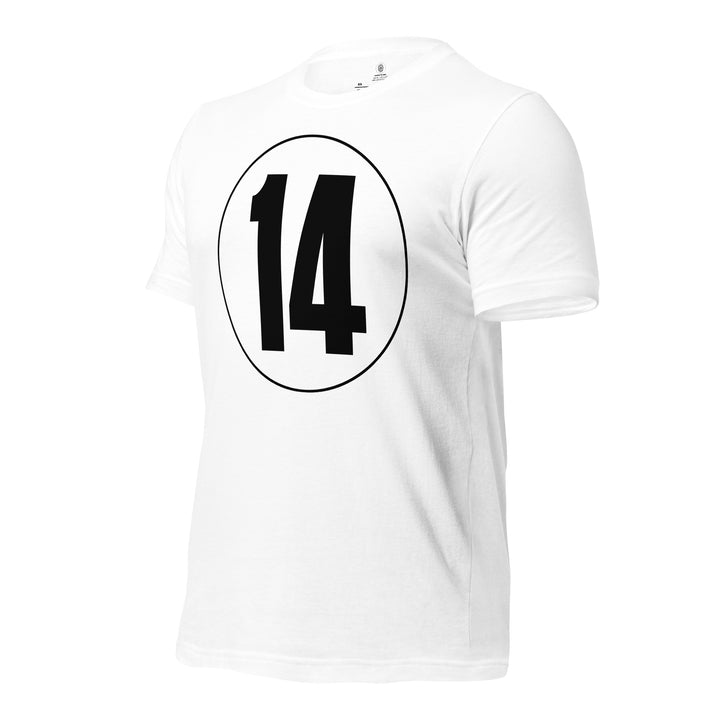 Unisex t-shirt: Black on White 14