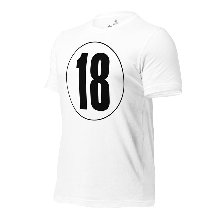 Unisex t-shirt: Black on White 18