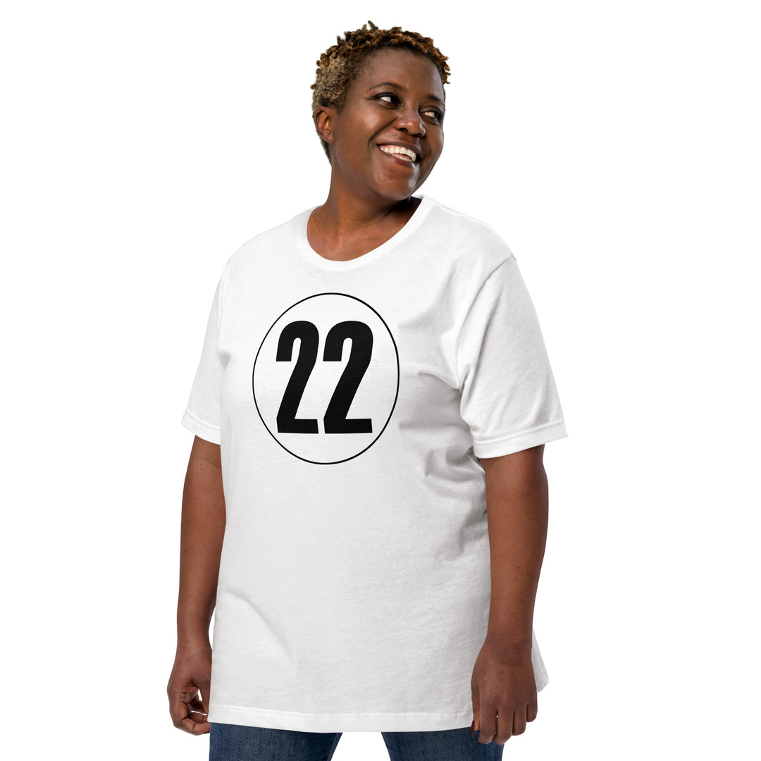 Unisex t-shirt: Black on White 22