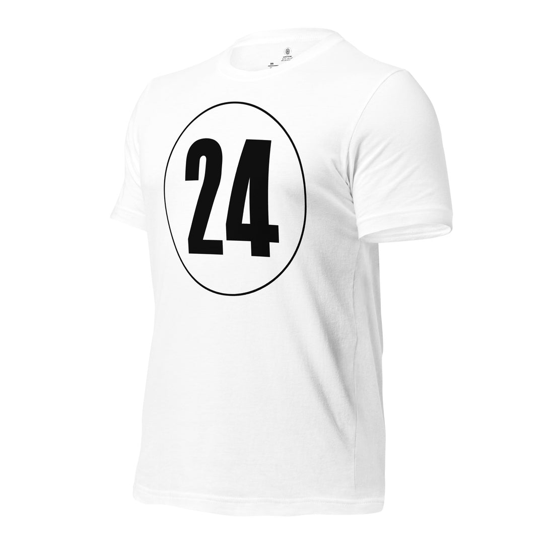 Unisex t-shirt: Black on White 24