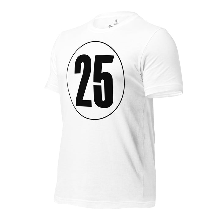 Unisex t-shirt: Black on White 25