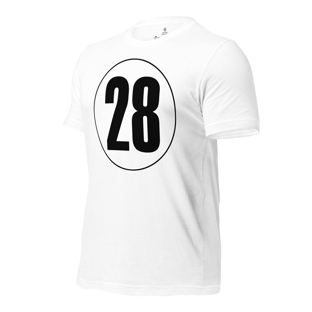 Unisex t-shirt: Black on White 28