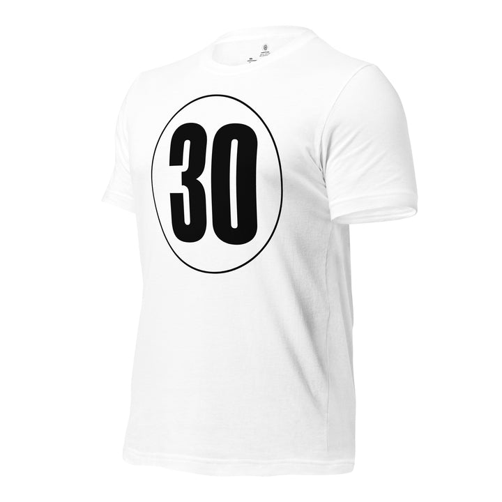 Unisex t-shirt: Black on White 30