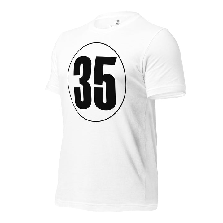 Unisex t-shirt: Black on White 35