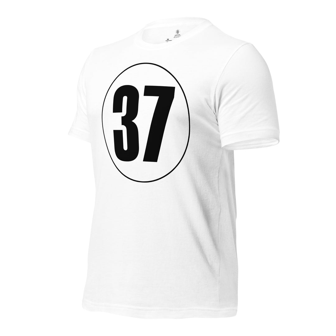 Unisex t-shirt: Black on White 37