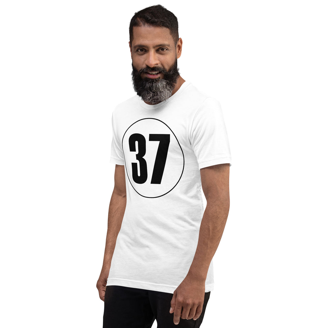 Unisex t-shirt: Black on White 37