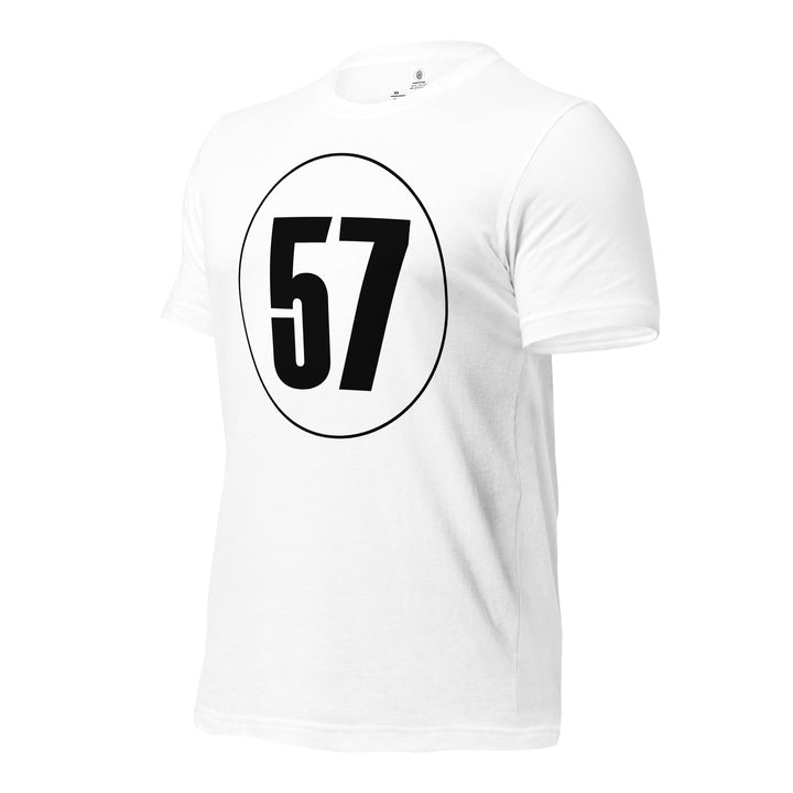 Unisex t-shirt: Black on White 57