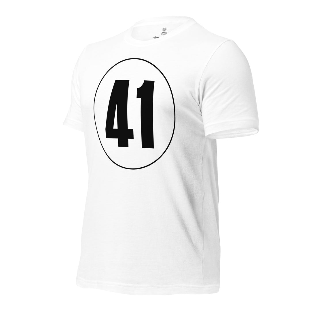 Unisex t-shirt: Black on White 41