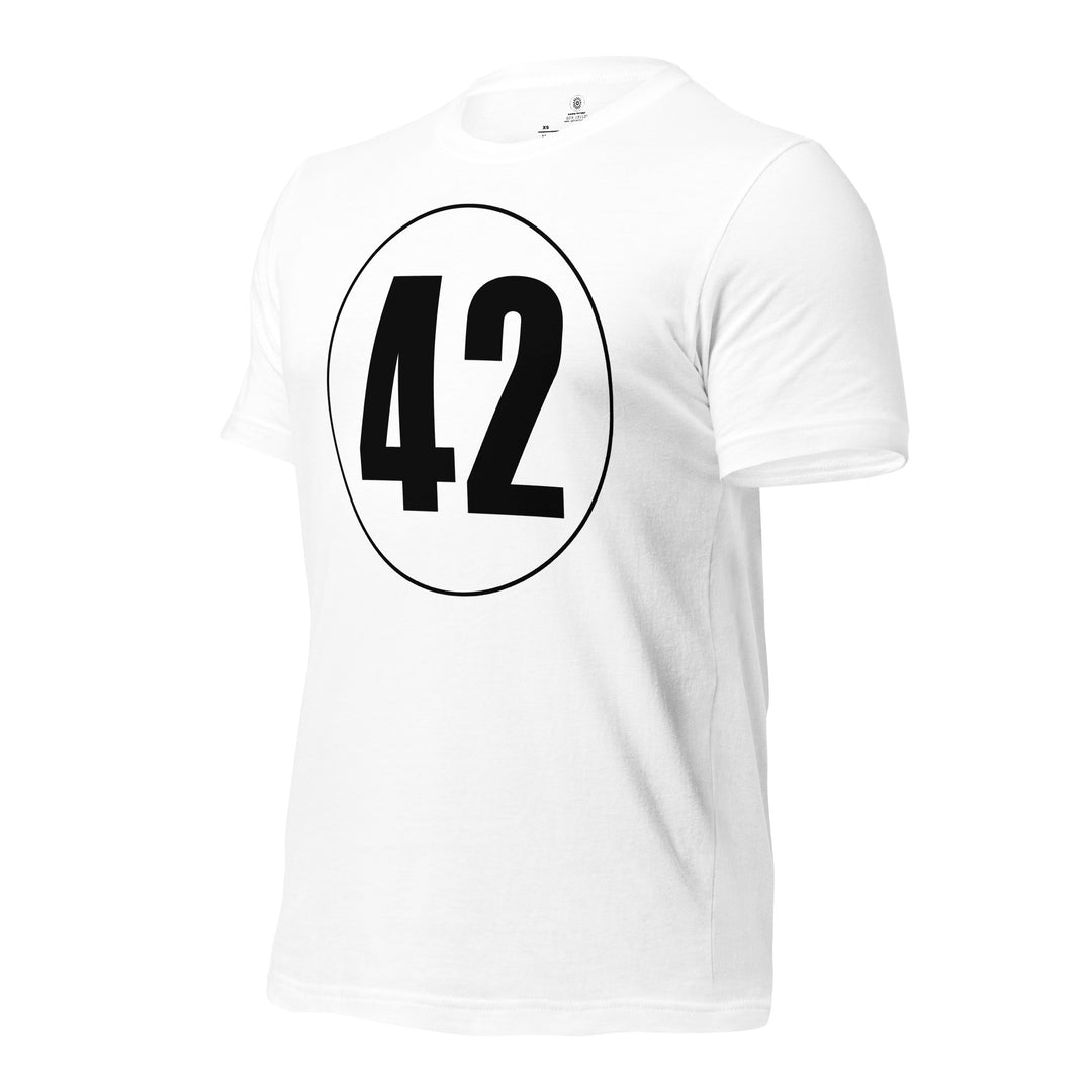 Unisex t-shirt: Black on White 42