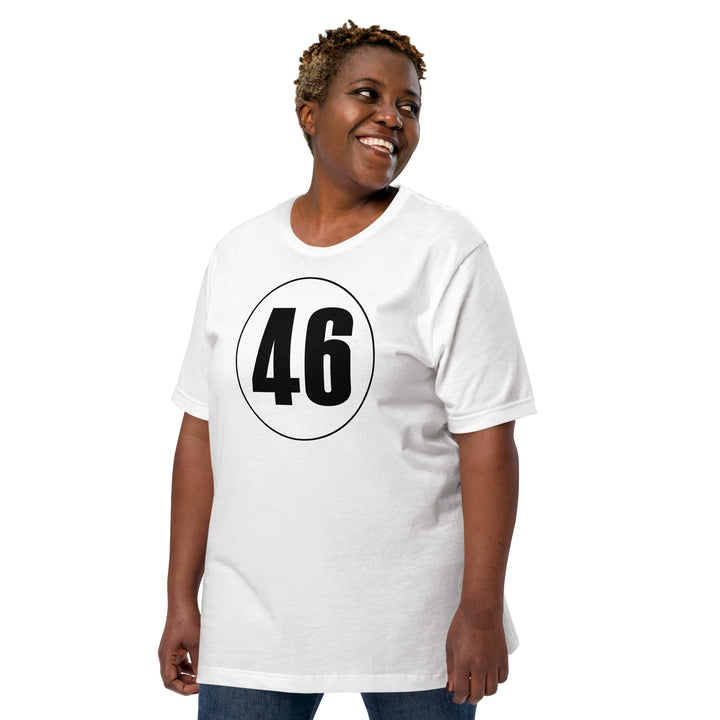 Unisex t-shirt: Black on White 46