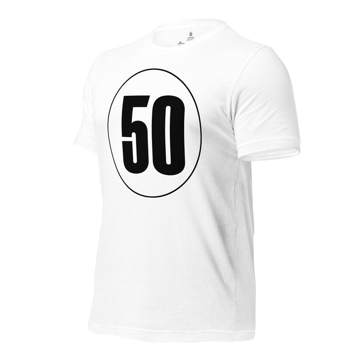 Unisex t-shirt: Black on White 50