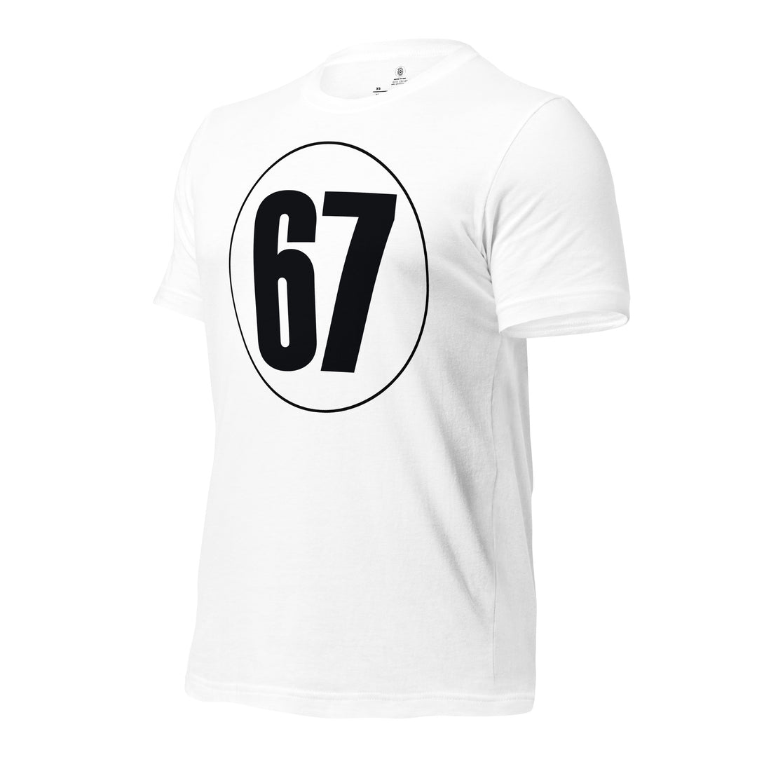 Unisex t-shirt: Black on White 67