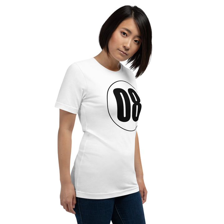 Unisex t-shirt: Black on White 08