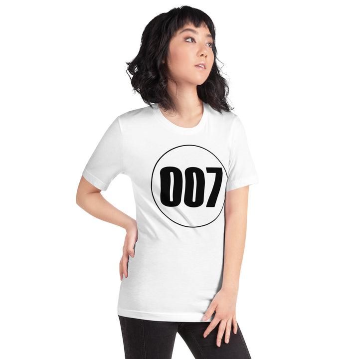 Unisex t-shirt: Black on White 007