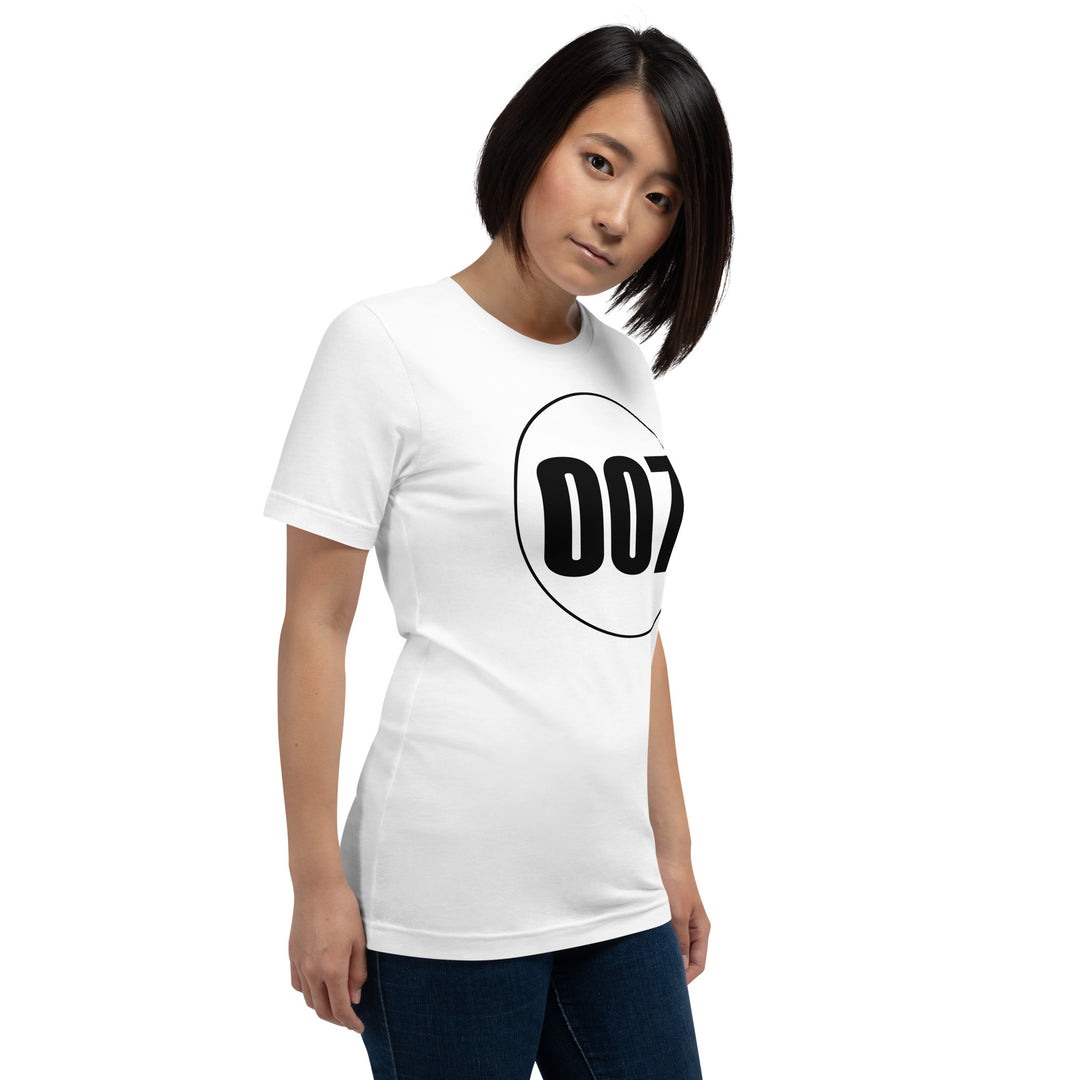 Unisex t-shirt: Black on White 007