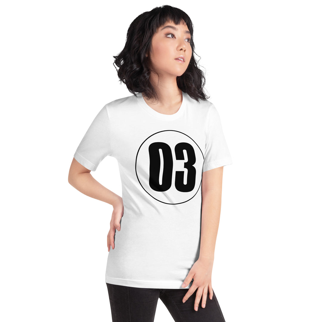 Unisex t-shirt: Black on White 03