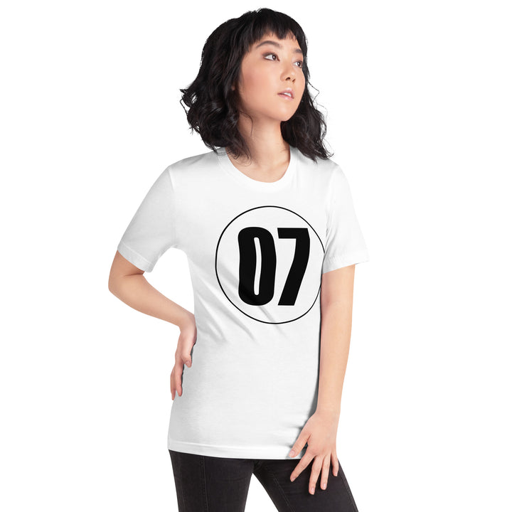 Unisex t-shirt: Black on White 07