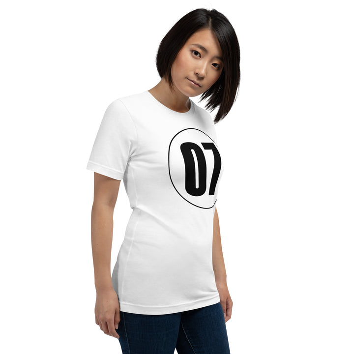 Unisex t-shirt: Black on White 07