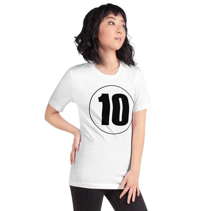 Unisex t-shirt: Black on White 10