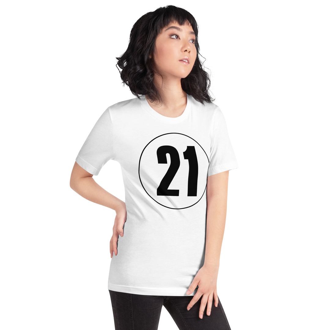 Unisex t-shirt: Black on White 21