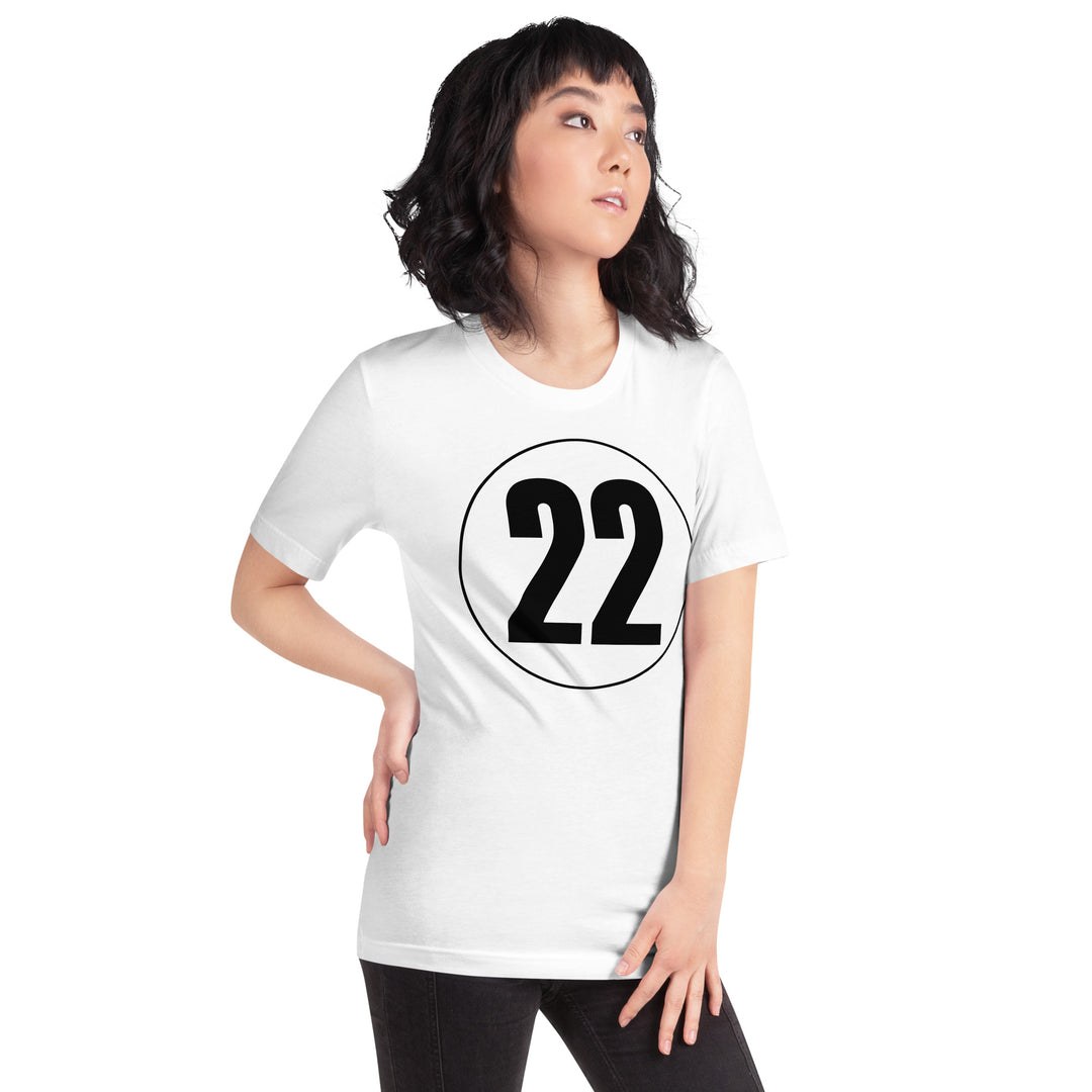 Unisex t-shirt: Black on White 22