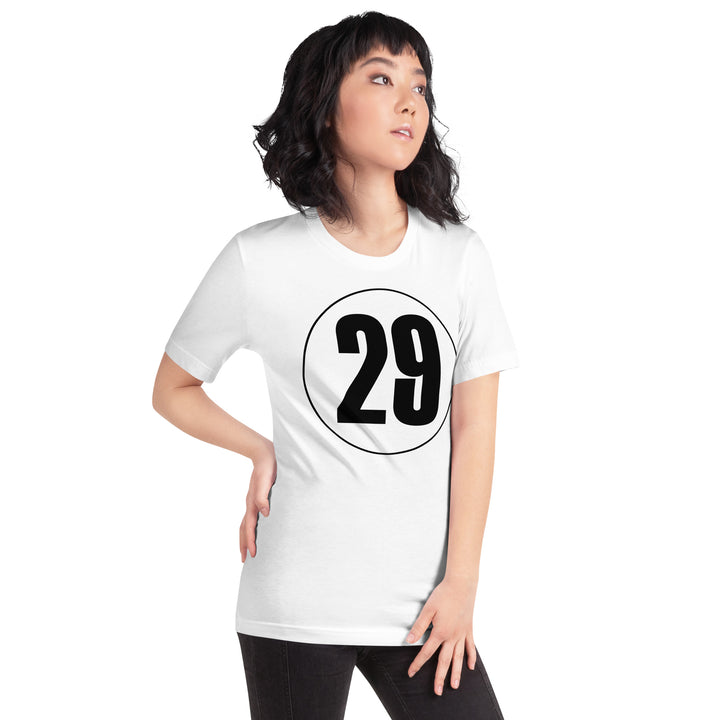 Unisex t-shirt: Black on White 29