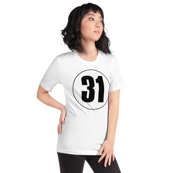 Unisex t-shirt: Black on White 31