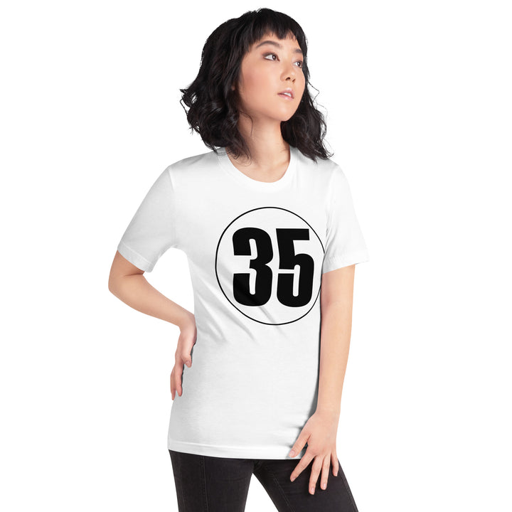 Unisex t-shirt: Black on White 35