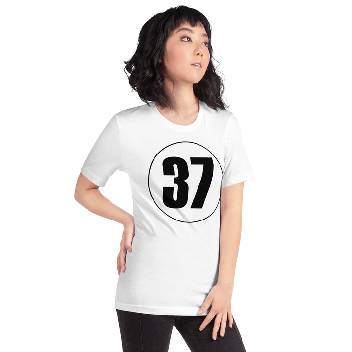 Unisex t-shirt: Black on White 37