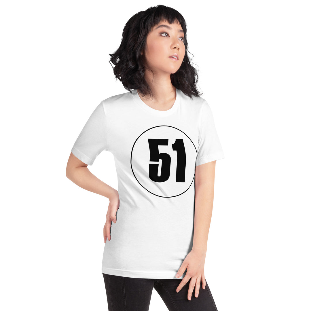 Unisex t-shirt: Black on White 51