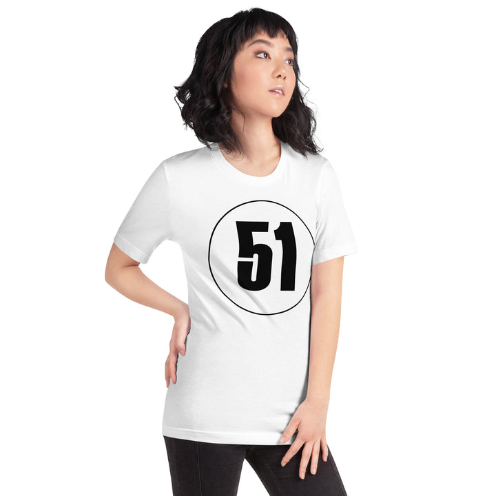 Unisex t-shirt: Black on White 51