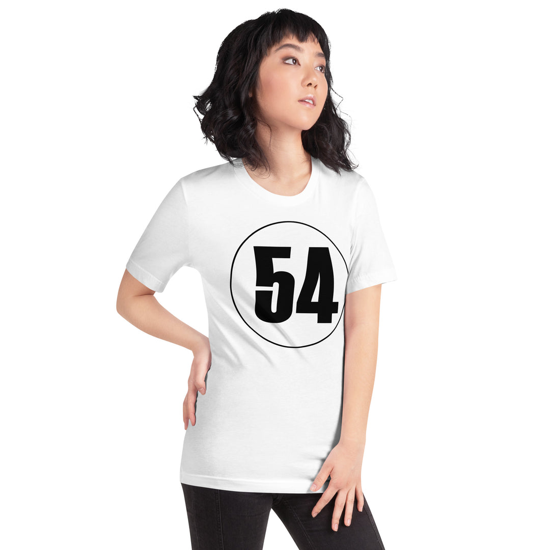 Unisex t-shirt: Black on White 54