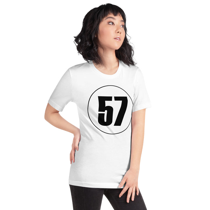 Unisex t-shirt: Black on White 57