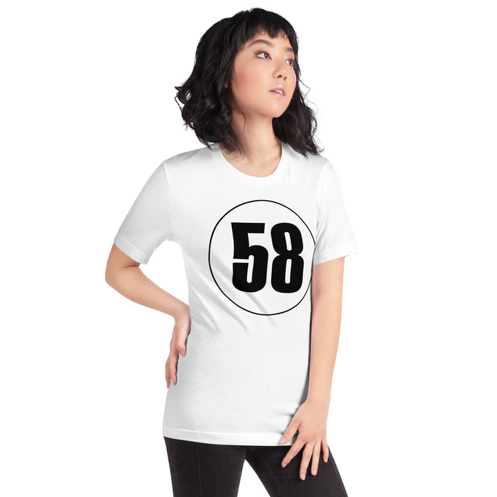 Unisex t-shirt: Black on White 58