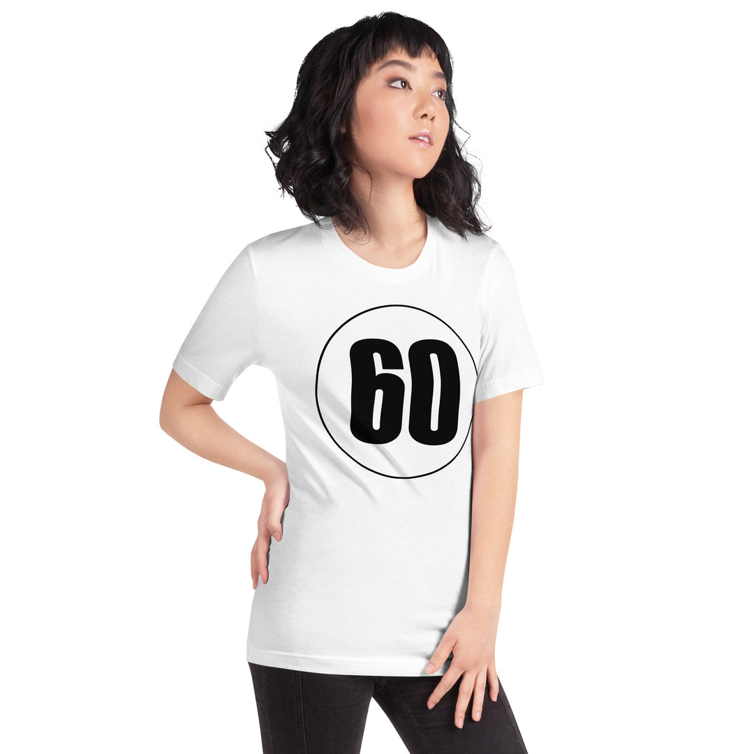 Unisex t-shirt: Black on White 60