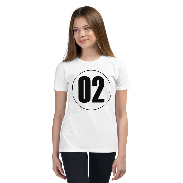 Youth Short Sleeve T-Shirt: Black on White 02